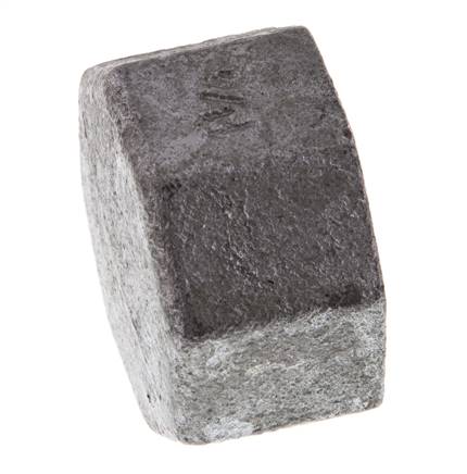 Rp 1 1/4'' Hierro fundido zincado Tapa final 25 Bar [2 Piezas]