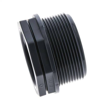 Anillo Reductor G1 1/2'' Hembra x G2'' Macho Polipropileno (pp) 10bar (140.5psi) FDA 65mm Hex.