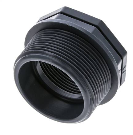 Anillo Reductor G1 1/2'' Hembra x G2'' Macho Polipropileno (pp) 10bar (140.5psi) FDA 65mm Hex.