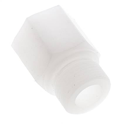 Extensión roscada G3/4'' Macho x Hembra PVDF 10bar (140.5psi) FDA 32mm Hex.
