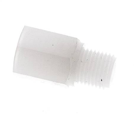 Extensión roscada G1/4'' Macho x Hembra PVDF 10bar (140.5psi) FDA 17mm Hex