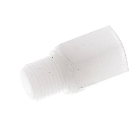 Extensión roscada G1/4'' Macho x Hembra PVDF 10bar (140.5psi) FDA 17mm Hex