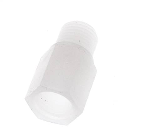 Extensión roscada G1/4'' Macho x Hembra PVDF 10bar (140.5psi) FDA 17mm Hex