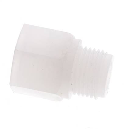 Extensión roscada G1/2'' Macho x Hembra PVDF 10bar (140,5psi) FDA 27mm Hex.