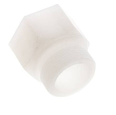 Alargadera roscada G1 1/4'' Macho x Hembra PVDF 10bar (140,5psi) FDA 50mm Hex.