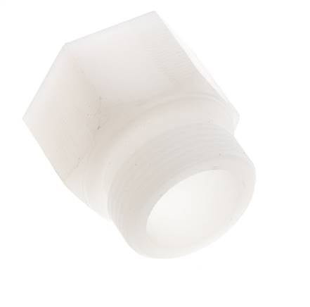 Alargadera roscada G1 1/4'' Macho x Hembra PVDF 10bar (140,5psi) FDA 50mm Hex.