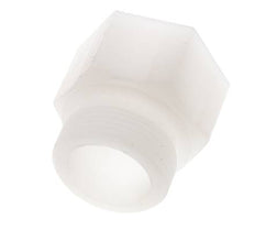 Alargadera roscada G1 1/4'' Macho x Hembra PVDF 10bar (140,5psi) FDA 50mm Hex.