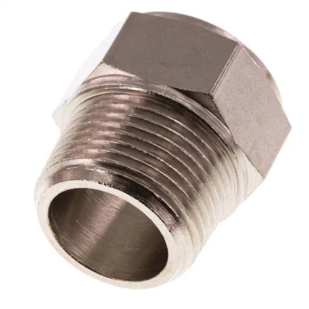 Extensión roscada 3/4'' R Macho x Rp Hembra Latón niquelado 16bar (224,8psi)