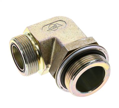 UN 1-11/16''-12 x G 1 1/2'' Macho Codo de 90 grados de acero galvanizado ORFS 200 Bar - Hidráulico