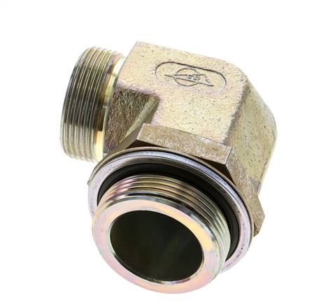 UN 1-11/16''-12 x G 1 1/2'' Macho Codo de 90 grados de acero galvanizado ORFS 200 Bar - Hidráulico