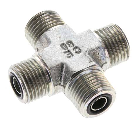 Barra ORFS 630 de acero galvanizado UN 11/16''-16 macho - Hidráulica