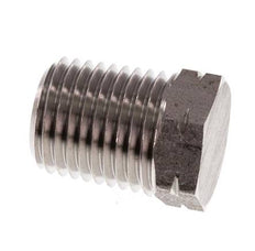 1/4'' NPT macho Tapón de cierre de acero inoxidable con barra hexagonal 275 exterior