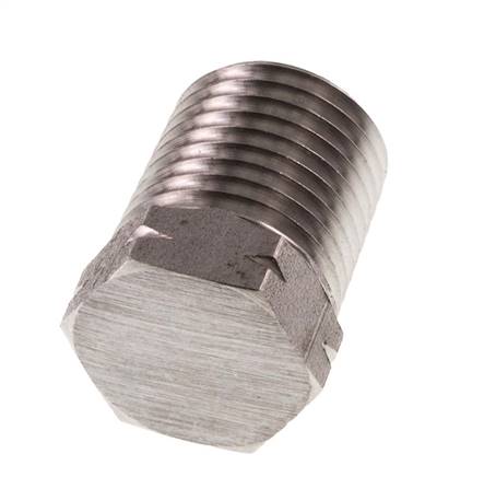 1/4'' NPT macho Tapón de cierre de acero inoxidable con barra hexagonal 275 exterior