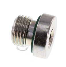 Tapón M10 X 1 Acero FKM con Hexágono Interno 400bar (5620.0psi) [2 Piezas]