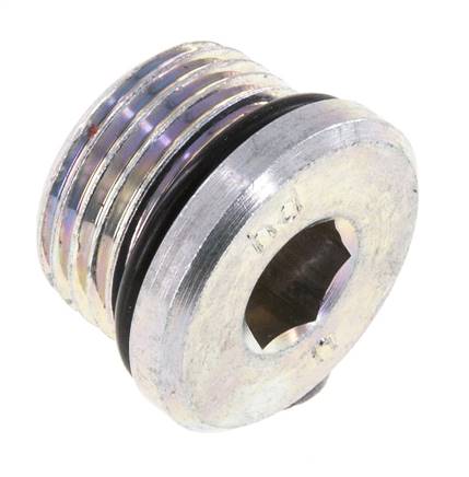 Tapón UNF 3/4INCH-16 Acero NBR con Hexágono Interno 630bar (8851.5psi) [2 Piezas]