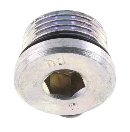 Tapón UNF 3/4INCH-16 Acero NBR con Hexágono Interno 630bar (8851.5psi) [2 Piezas]