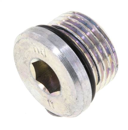 Tapón UNF 3/4INCH-16 Acero NBR con Hexágono Interno 630bar (8851.5psi) [2 Piezas]