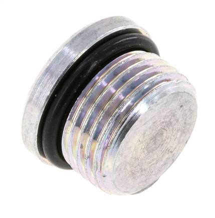 Tapón UNF 3/4INCH-16 Acero NBR con Hexágono Interno 630bar (8851.5psi) [2 Piezas]