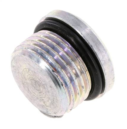 Tapón UNF 3/4INCH-16 Acero NBR con Hexágono Interno 630bar (8851.5psi) [2 Piezas]