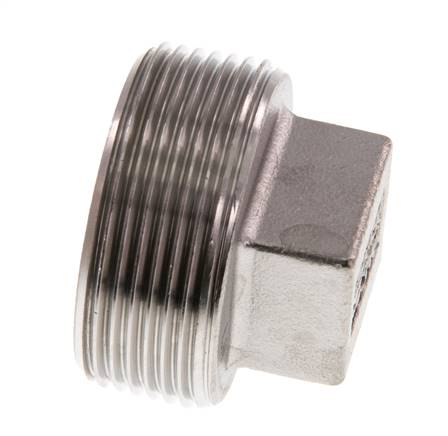 Tapón R1 1/2'' Acero inoxidable con cuadrado exterior 16bar (224.8psi)