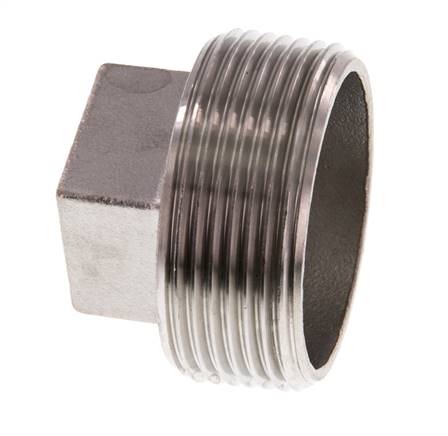Tapón R1 1/2'' Acero inoxidable con cuadrado exterior 16bar (224.8psi)