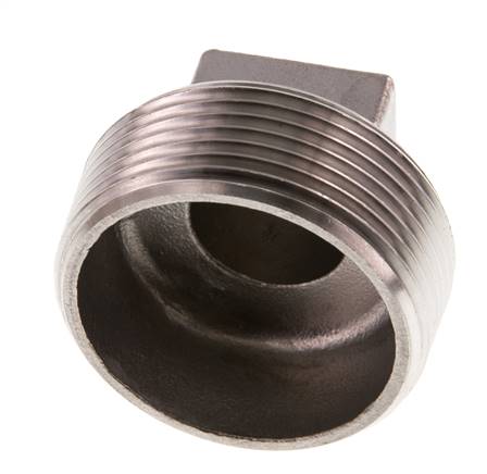 Tapón R1 1/2'' Acero inoxidable con cuadrado exterior 16bar (224.8psi)