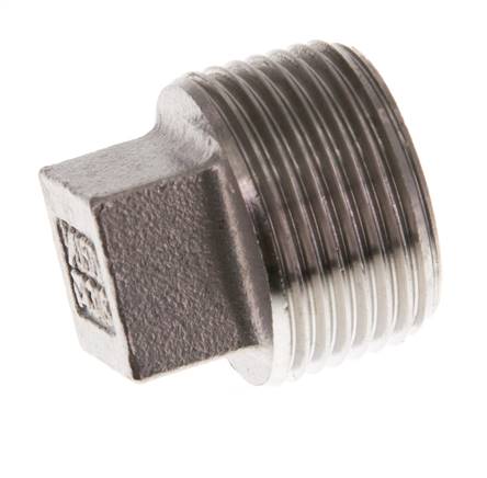 Tapón R3/4'' Acero inoxidable con cuadrado exterior 16bar (224.8psi) [2 Piezas]