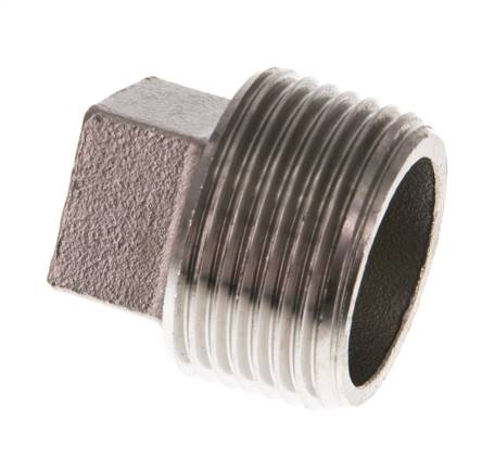 Tapón R3/4'' Acero inoxidable con cuadrado exterior 16bar (224.8psi) [2 Piezas]