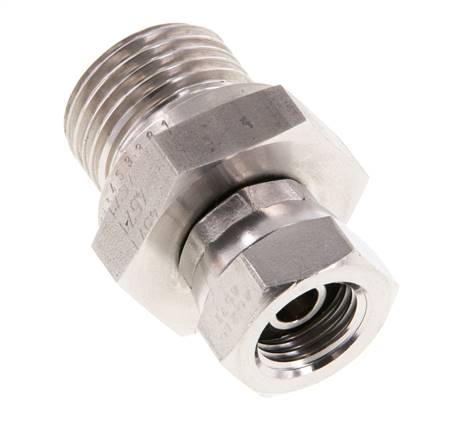 G 1/4'' x G 1/2'' F/M Adaptador reductor de acero inoxidable 350 Bar - Hidráulico