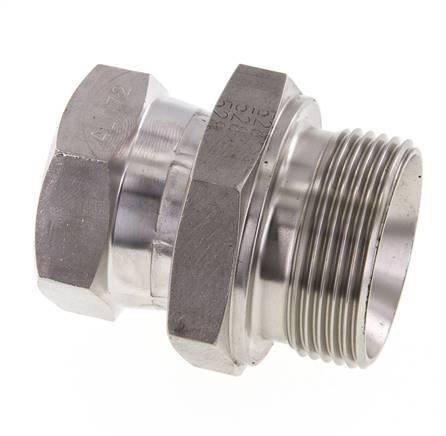 G 1'' x G 1 1/4'' F/M Adaptador reductor de acero inoxidable 150 Bar - Hidráulico