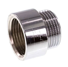 G 3/4'' F/M Extensión de latón cromado DIN 3523 - 15 mm