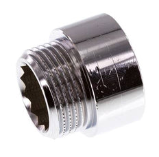 G 3/4'' F/M Extensión de latón cromado DIN 3523 - 15 mm