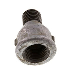 R 1/4'' x Rp 3/8'' M/F Adaptador Reductor de hierro fundido zincado 25 Bar [2 Piezas]