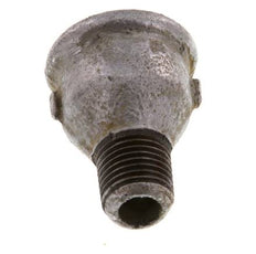 R 1/4'' x Rp 3/8'' M/F Adaptador Reductor de hierro fundido zincado 25 Bar [2 Piezas]