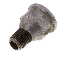 R 1/4'' x Rp 3/8'' M/F Adaptador Reductor de hierro fundido zincado 25 Bar [2 Piezas]
