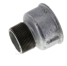 R 1 1/2'' x Rp 2'' M/F Adaptador Reductor de hierro fundido galvanizado 25 Bar