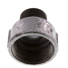R 1 1/4'' x Rp 2'' M/F Adaptador Reductor de hierro fundido zincado 25 Bar