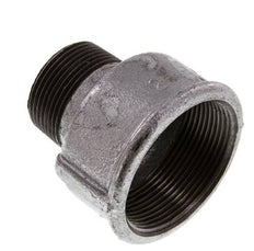 R 1 1/4'' x Rp 2'' M/F Adaptador Reductor de hierro fundido zincado 25 Bar