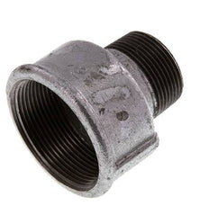 R 1 1/4'' x Rp 2'' M/F Adaptador Reductor de hierro fundido zincado 25 Bar