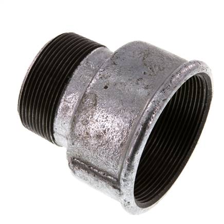 R 2'' x Rp 2 1/2'' M/F Adaptador Reductor de hierro fundido galvanizado 25 Bar