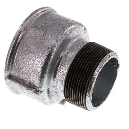 R 2'' x Rp 2 1/2'' M/F Adaptador Reductor de hierro fundido galvanizado 25 Bar