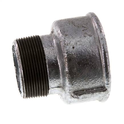 R 2'' x Rp 2 1/2'' M/F Adaptador Reductor de hierro fundido galvanizado 25 Bar