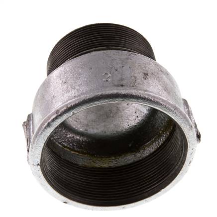 R 2 1/2'' x Rp 3'' M/F Adaptador Reductor de hierro fundido galvanizado 25 Bar