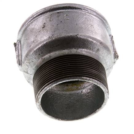 R 2 1/2'' x Rp 3'' M/F Adaptador Reductor de hierro fundido galvanizado 25 Bar