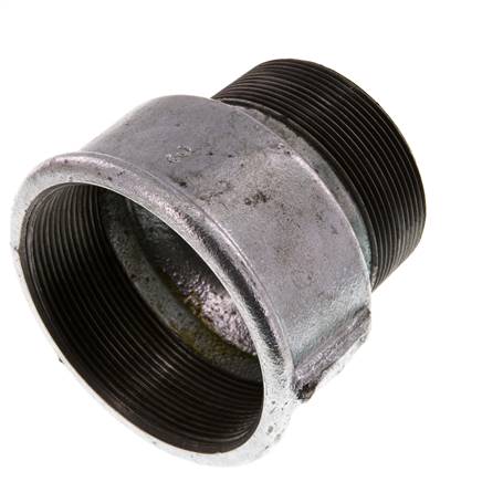 R 2 1/2'' x Rp 3'' M/F Adaptador Reductor de hierro fundido galvanizado 25 Bar