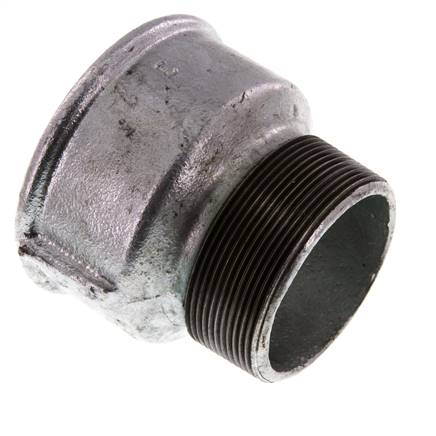R 2 1/2'' x Rp 3'' M/F Adaptador Reductor de hierro fundido galvanizado 25 Bar