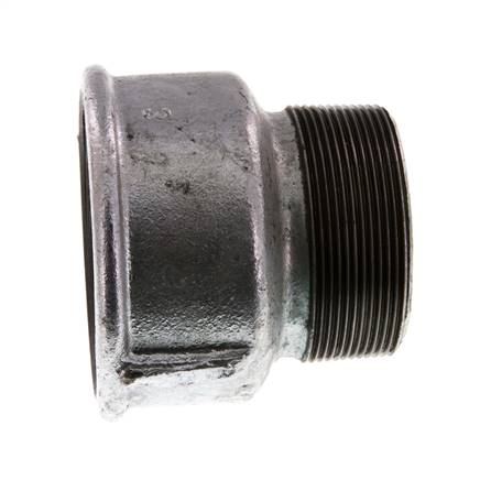 R 2 1/2'' x Rp 3'' M/F Adaptador Reductor de hierro fundido galvanizado 25 Bar