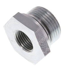 G 1'' x G 1/2'' M/F Adaptador Reductor de Acero Cincado 400 Bar - Hidráulico