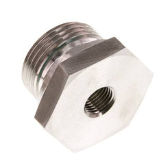 G 1'' x G 1/4'' M/F Adaptador reductor de acero inoxidable 400 Bar - Hidráulico