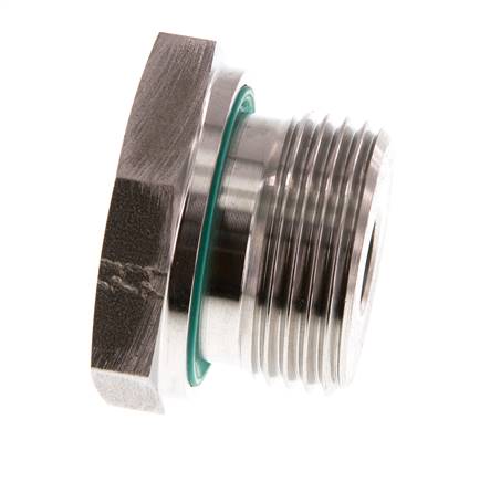 G 1'' x G 1/4'' M/F Adaptador reductor de acero inoxidable 400 Bar - Hidráulico